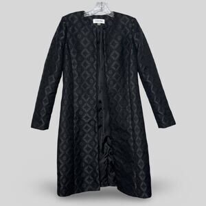 Calvin Klein Long Patterned Blazer Coat